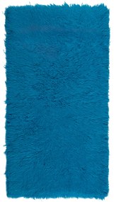 Χαλί Διαδρόμου (70x130) Βιοκαρπέτ Flokati 145 Blue