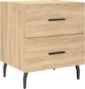 vidaXL Κομοδίνα 2 τεμ. Sonoma Δρυς 40 x 35 x 47,5 εκ. Επεξεργ. Ξύλο