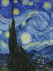Εκτύπωση έργου τέχνης The Starry Night (Portrait Edition) - Vincent van Gogh, (30 x 40 cm)