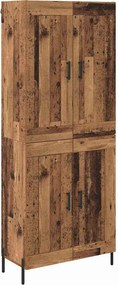 vidaXL Highboard 2 pcs Παλιό Ξύλο Επεξεργασμένο ξύλο
