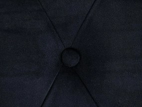 Ανάκλινδρο Augusta 157, Μαύρο, 93x73x165cm, Ταπισερί, Πόδια: Μεταλλικά | Epipla1.gr