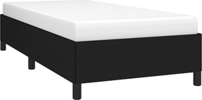 vidaXL Σκελετός Κρεβατιού Χωρίς Στρώμα Μαύρο 90x200 εκ. Υφασμάτινο