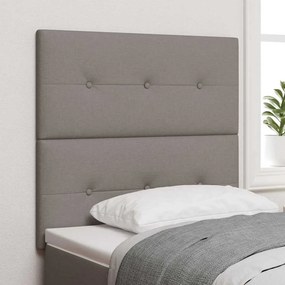 vidaXL Ρυθμιζόμενη Κρεβατοκεφαλή Taupe ύφασμα