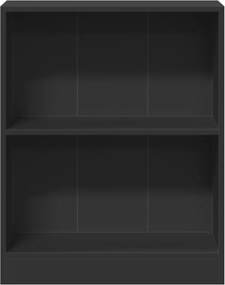 vidaXL Βιβλιοθήκη Μαύρη 60 x 24 x 76 εκ. από Επεξεργασμένο Ξύλο