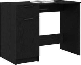vidaXL Γραφείο Μαύρη Οξυά Επεξεργασμένο Ξύλο 100 x 50 x 75 cm