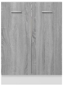 vidaXL Ντουλάπι Γκρι Sonoma 60 x 46 x 81,5 εκ. από Επεξεργασμένο Ξύλο