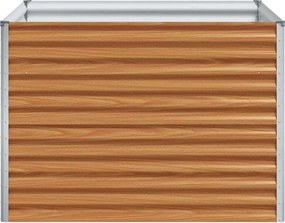 vidaXL Υπερυψωμένη Ζαρντινιέρα 98 x 100 x 68 εκ. Επικαλυμμένος Χάλυβας