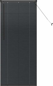 vidaXL Βενετσιάνικες Ρόδες Μαύρο 175 x 75 εκ Αλουμίνιο