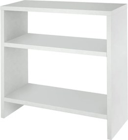 Τραπεζάκι βοηθητικό Silvanus Megapap χρώμα λευκό 51x17,5x49εκ.