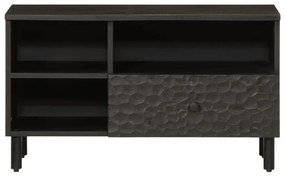 vidaXL Έπιπλο Τηλεόρασης Μαύρο 80 x 33 x 46 εκ. από Μασίφ Ξύλο Μάνγκο