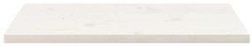 vidaXL Επιφάνεια Τραπεζιού Ορθογ. Λευκή 80x40x2,5 εκ. από Μασίφ Πεύκο