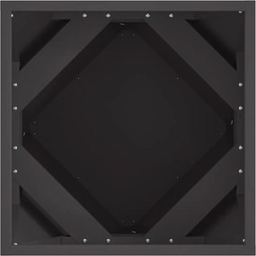 vidaXL Γλάστρα Μαύρο 40 x 40 x 40 cm Ατσάλι