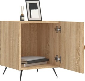 vidaXL Κομοδίνα 2 τεμ. Sonoma Δρυς 40 x 40 x 50 εκ. από Επεξεργ. Ξύλο