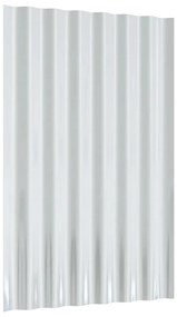 vidaXL Πάνελ Οροφής 36 τεμ. Γκρι 60 x 36 εκ. Ατσάλινα με Ηλεκτρ. Βαφή