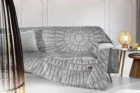 Ριχτάρι Τριθέσιος Polycotton Chenille Siren Grey 180x300εκ. Guy Laroche