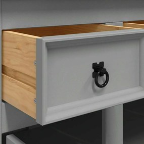 vidaXL Μπουφές Corona Γκρι 112x43x78 εκ. Μασίφ Ξύλο Μεξικάνικου Πεύκου