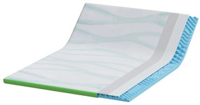 vidaXL Στρώματα Λευκό και Πράσινο 140 x 200 cm