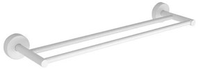 Κρεμάστρα Πετσέτας Διπλή Uno 1262 66 60cm White Karag Stainless Steel