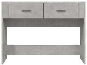 vidaXL Τραπεζάκι κονσόλα Γκρι Σκυρ. 100x39x75 εκ. Επεξεργασμένο Ξύλο