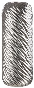 Βάζο ArteLibre Ασημί Κεραμικό 15x15x40cm-05160138