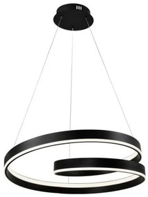Κρεμαστό Φωτιστικό Οροφής LED 59W 3000K 120x60 Capri Viokef-4291300-Μαύρο 4291300