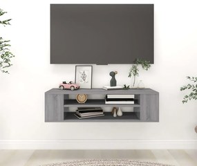 vidaXL Έπιπλο Τηλεόρασης Κρεμαστό Γκρι Sonoma 100x30x26,5εκ Επεξ. Ξύλο