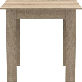 Τραπέζι Manka I pakoworld σε sonoma απόχρωση 80x80x77εκ