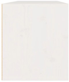 Ντουλάπια Τοίχου 2 τεμ. Λευκά 45x30x35 εκ από Μασίφ Ξύλο Πεύκου - Λευκό