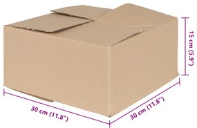vidaXL vitaXL Κουτί Αναδίπλωσης 50 τεμ 30x30x15 εκ. Χαρτόνι