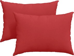 vidaXL Μαξιλάρι Καναπέ 2 pcs Κόκκινο 70 x 50 cm ύφασμα