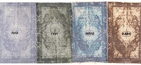 Χαλάκι Βαμβακερό 60X120 Natural Home PRINT RUGS - Καφέ