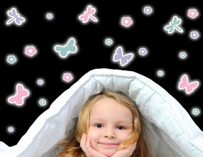 Διακοσμητικά Αυτοκόλλητα Τοίχου Butterflies Φωσφορίζοντα S
