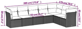 ΚΑΝΑΠΕΣ ΣΕΤ 7 ΤΕΜΑΧΙΩΝ ΜΑΥΡΟ ΣΥΝΘΕΤΙΚΟ ΡΑΤΑΝ ΜΕ ΜΑΞΙΛΑΡΙΑ 3249575