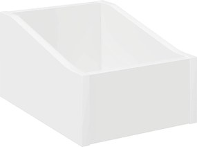 vidaXL Κουτί LP 2 τμχ. Λευκό 23 x 33 x 16 εκ. Επεξεργασμένο Ξύλο