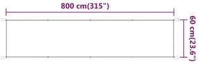 Τέντα Κάθετη Ανοιχτό Πράσινο 60 x 800 εκ. από Ύφασμα Oxford - Πράσινο