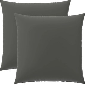 vidaXL Κάλυμμα Μαξιλαριού 2 pcs HEERLEN Ανθρακί 65 x 65 εκ.