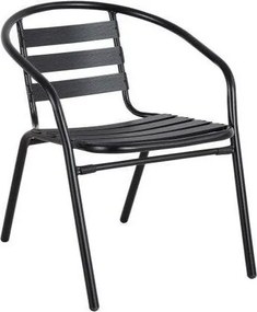 Πολυθρόνα Μεταλλική ArteLibre Uranus Μαύρο 54x62x74cm