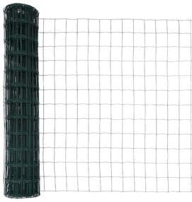 vidaXL Euro Fence με 7 Φραγκοσυκιές 1.2x10 μ Γαλβανισμένο Ατσάλι
