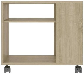 vidaXL Τραπέζι Βοηθητικό Sonoma Δρυς 70x35x55 εκ. Επεξεργασμένο Ξύλο