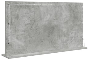 vidaXL Καθρέφτης μακιγιάζ Γκρι τσιμέντο 100 x 55 x 18 εκ Ορθογώνιος
