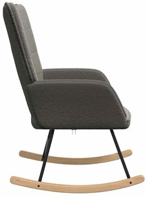 vidaXL Χαλαρωτική Πολυθρόνα Σκούρο γκρι 61 x 78 x 98 εκ. ύφασμα