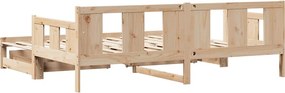 vidaXL Καναπές Κρεβάτι Συρόμενος Χωρίς Στρώμα 90x190 εκ. &amp; Συρτάρια