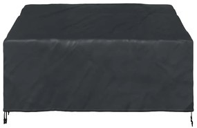 vidaXL Κάλυμμα Παγκάκι Κήπου Μαύρο 160 x 100 x 61 / 89 εκ Ύφασμα 210D