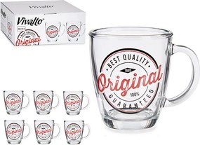 Κούπα Φλιτζάνι Vivalto Original Διαφανές 320 ml (x6)