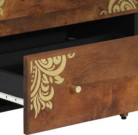 vidaXL Πλαϊνό γραφείο Καφέ 60 x 33 x 75 cm Στερεό ξύλο μάνγκο
