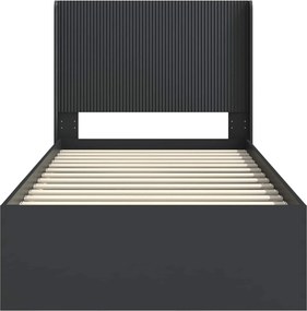 vidaXL Καλάθι με αποθήκη και κεφαλάρι Μαύρο 75 x 190 cm