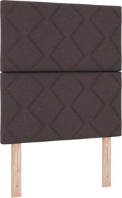 vidaXL LED κεφαλάρι Ανοιχτό γκρι 80 cm ύφασμα