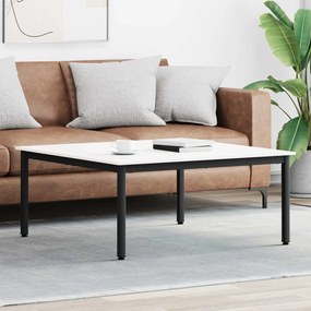 vidaXL Τραπεζάκι σαλονιού Λευκό 100 x 100 x 45 cm Στερεά ξυλεία πεύκου