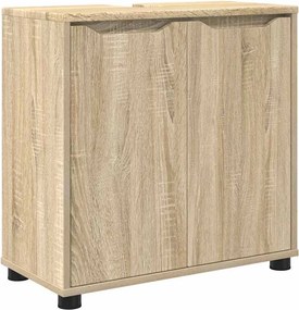 vidaXL Ντουλάπα νιπτήρα μπάνιου Δρύς Sonoma 60 x 30 x 60 cm