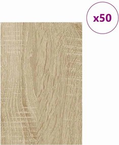vidaXL Διακοσμητικά Πάνελ 50 pcs Δρύς Sonoma 40 x 60 x 0.27 εκ